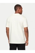 TShirt logo brodé coton Calvin klein YBI Ivory J30J325649