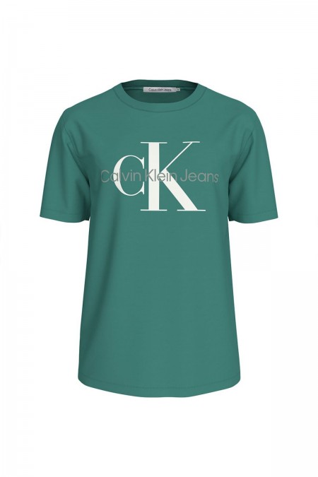 TShirt slim fit print logo Calvin klein L5Y Bahama Green J30J320806