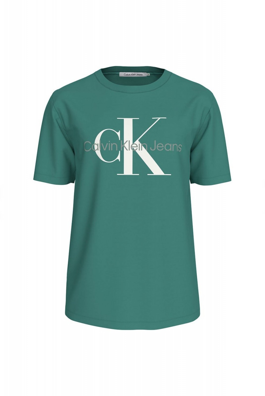 TShirt slim fit print logo Calvin klein L5Y Bahama Green J30J320806