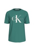 TShirt slim fit print logo Calvin klein L5Y Bahama Green J30J320806