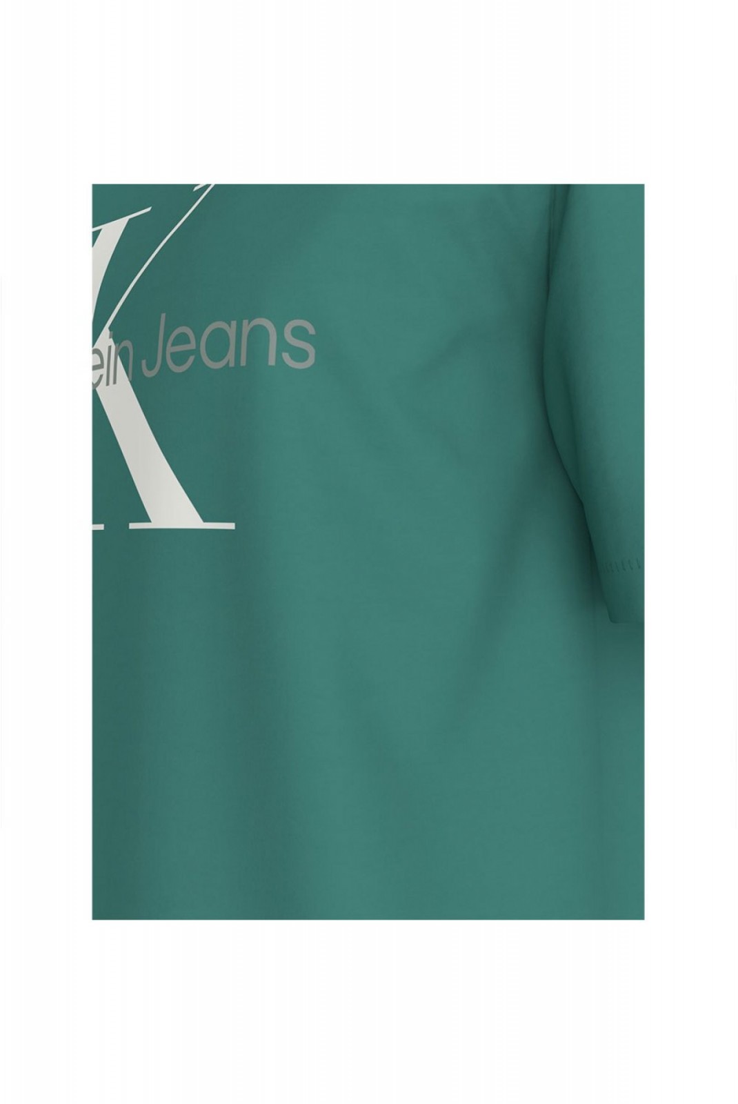 TShirt slim fit print logo Calvin klein L5Y Bahama Green J30J320806