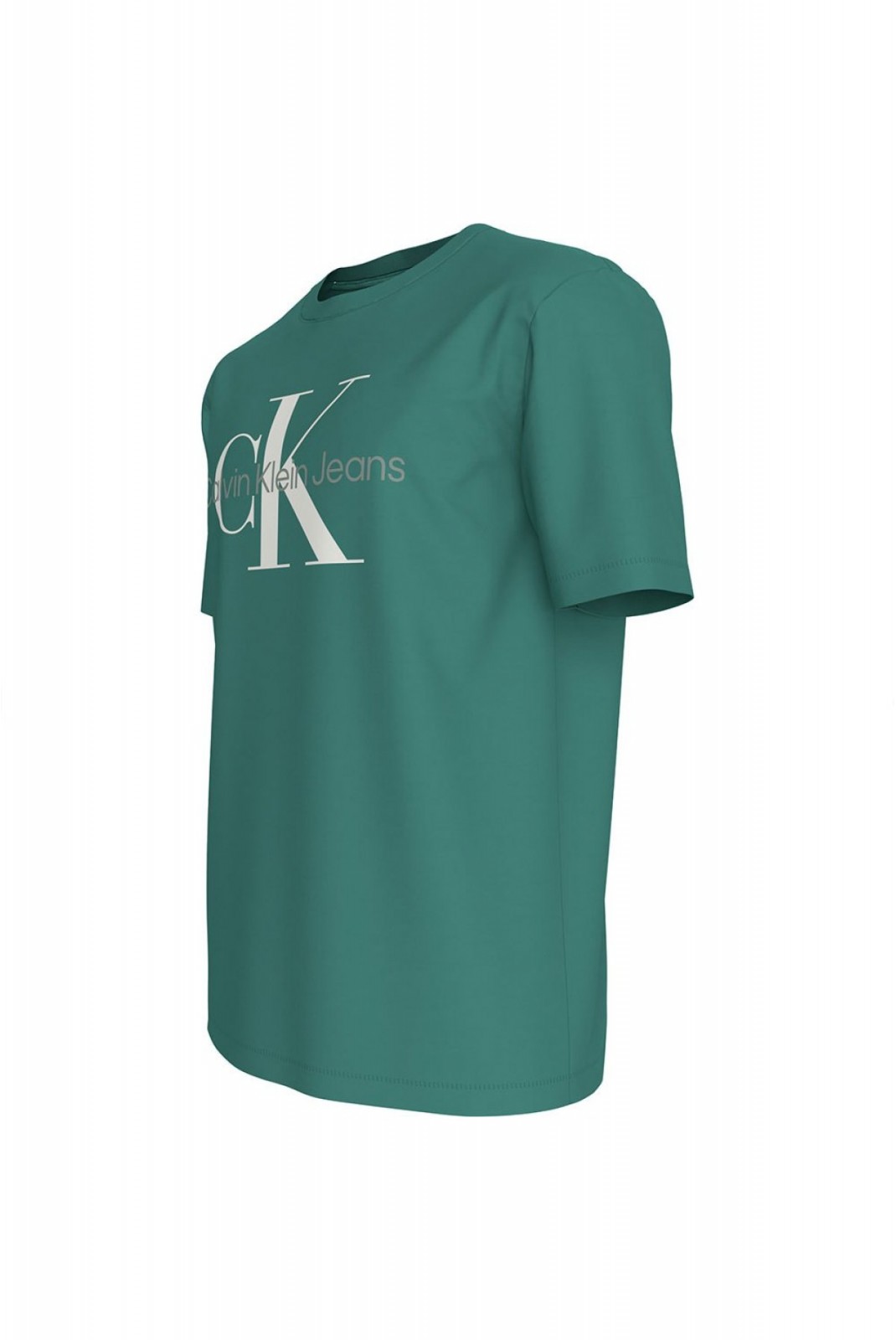 TShirt slim fit print logo Calvin klein L5Y Bahama Green J30J320806