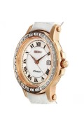 Montre qwartz bracelet cuir Seiko Pink Gold / White / Pearl SXDF08P1