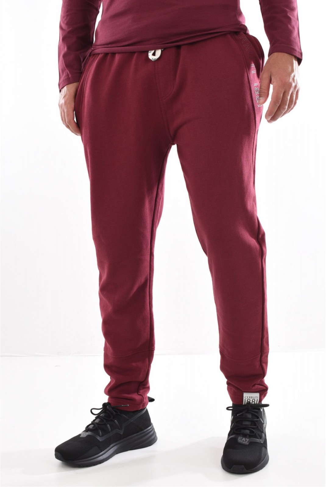 Jogging 100% coton logo relief Cerruti 1881 BORDEAUX BRACCIANO