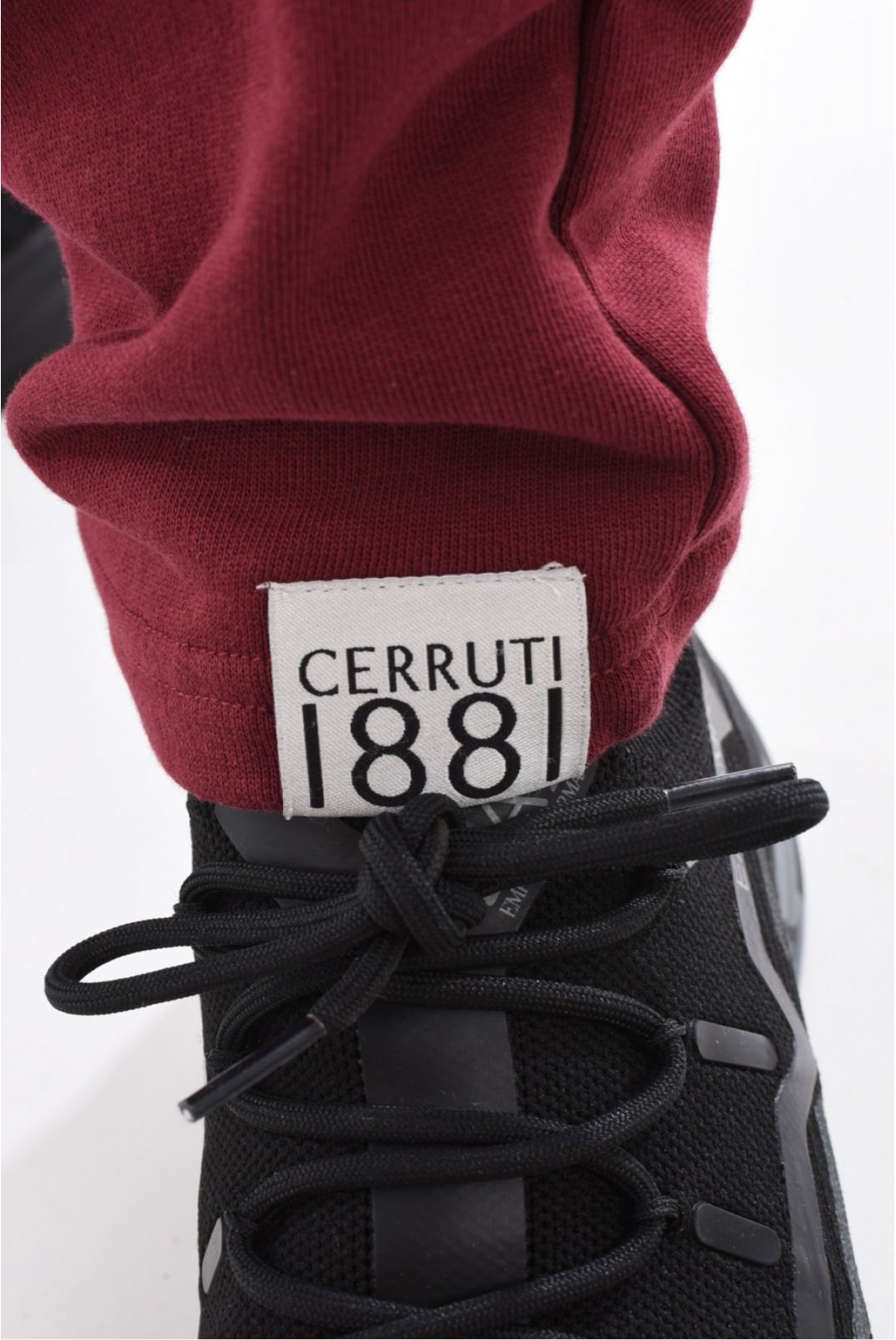 Jogging 100% coton logo relief Cerruti 1881 BORDEAUX BRACCIANO