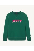 Sweat en coton bio Elvas Just over the top 249 DARK GREEN ELVAS