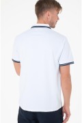 Polo slim fit logo brodé Guess jeans F0E1 PURE WHITE MULTI M2GP34 KARS0