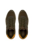 Sneakers cuir PU textile Tommy Hilfiger RBN Khaki FM0FM04283