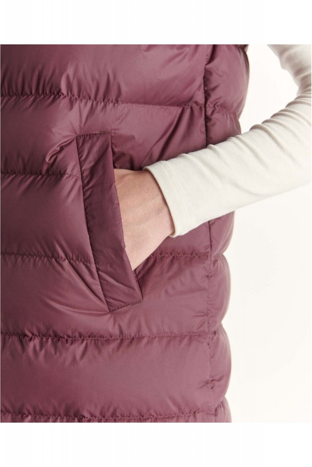 Doudoune longue sans manches Lola Just over the top 461 AUBERGINE LOLA