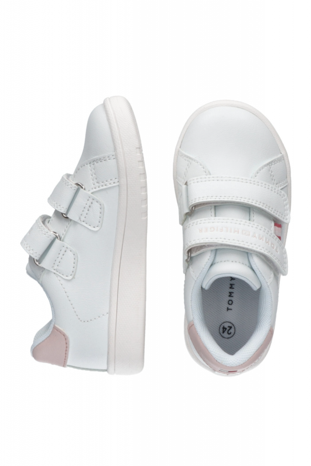 Sneakers scratch Tommy Hilfiger X134 White/Pink T1A933195