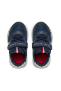 Baskets basses running Tommy Hilfiger X007 Blue/White T1B933383