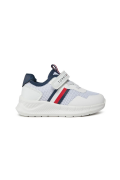 Baskets basses running Tommy Hilfiger X336 White/Blue T1B933383