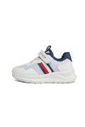 Baskets basses running Tommy Hilfiger X336 White/Blue T1B933383