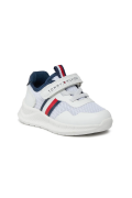 Baskets basses running Tommy Hilfiger X336 White/Blue T1B933383