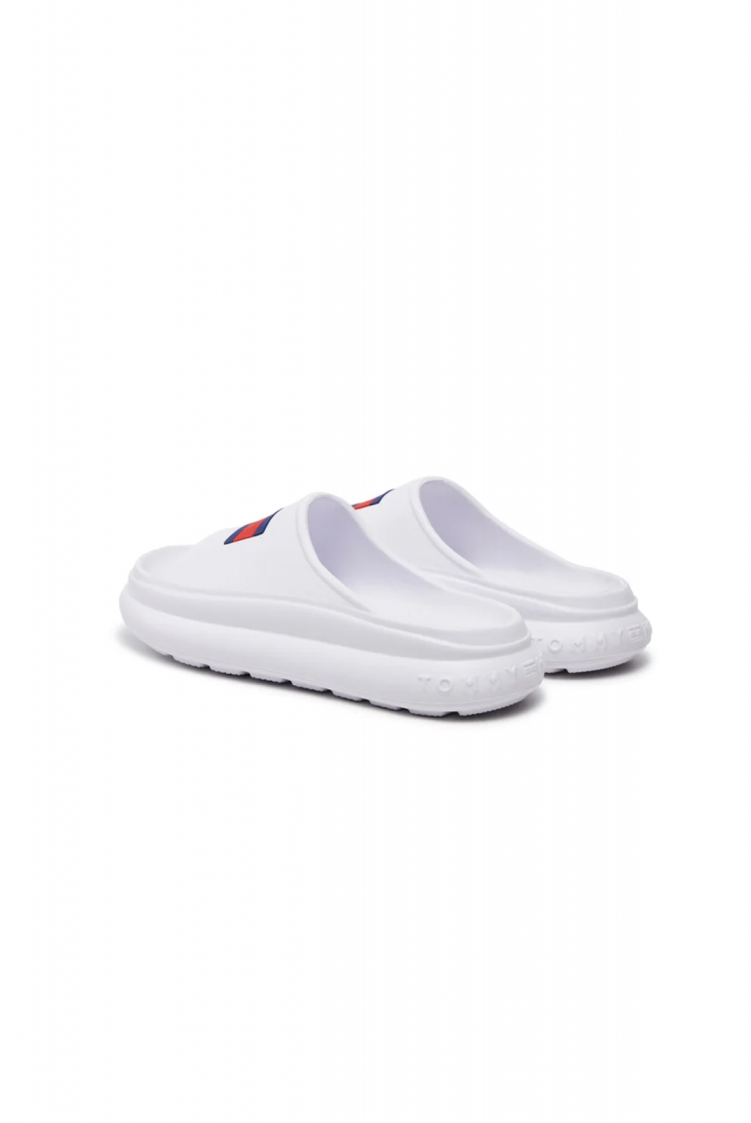 Mule PVC logo Tommy Hilfiger 100 Classic White T3X033461