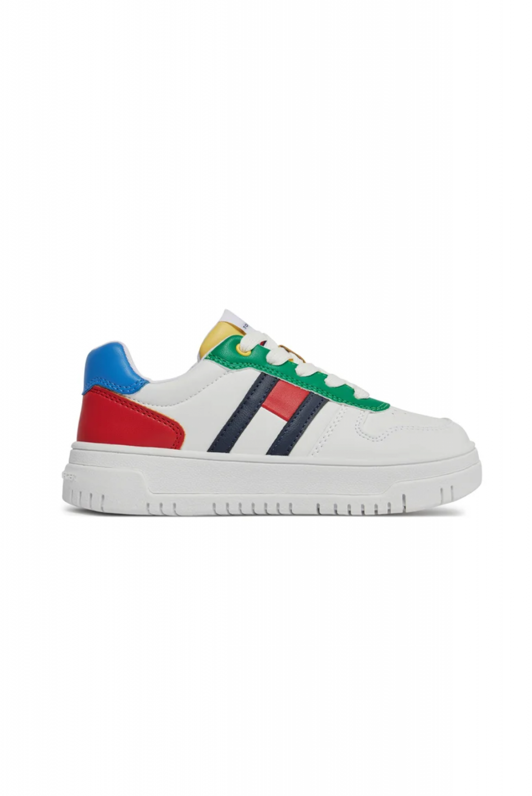 Baskets cuir PU colorblock Tommy Hilfiger Y913 MULTICOLOR T3X933369