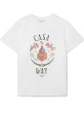 TShirt 100% coton logo printé Casa blanca WHITE/JERSEY MS23-JTS-001-25