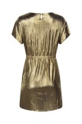 Robe courte simili cuir doré Molly bracken GOLD T1300BN