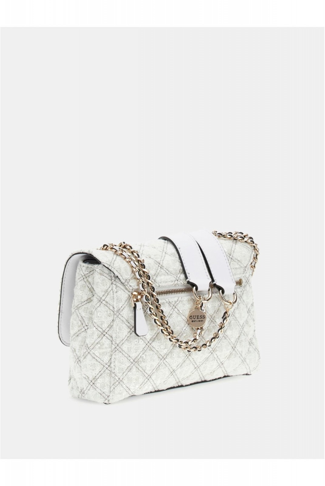 Sac porté épaule sequins Giully Guess jeans WHITE MULTI HWWT87 48200