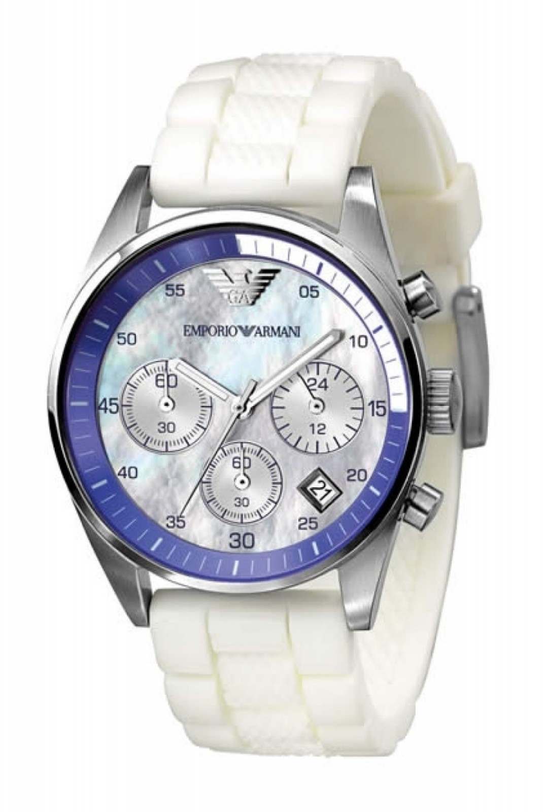 Montre quartz chronographe unisexe Emporio armani argent AR5884