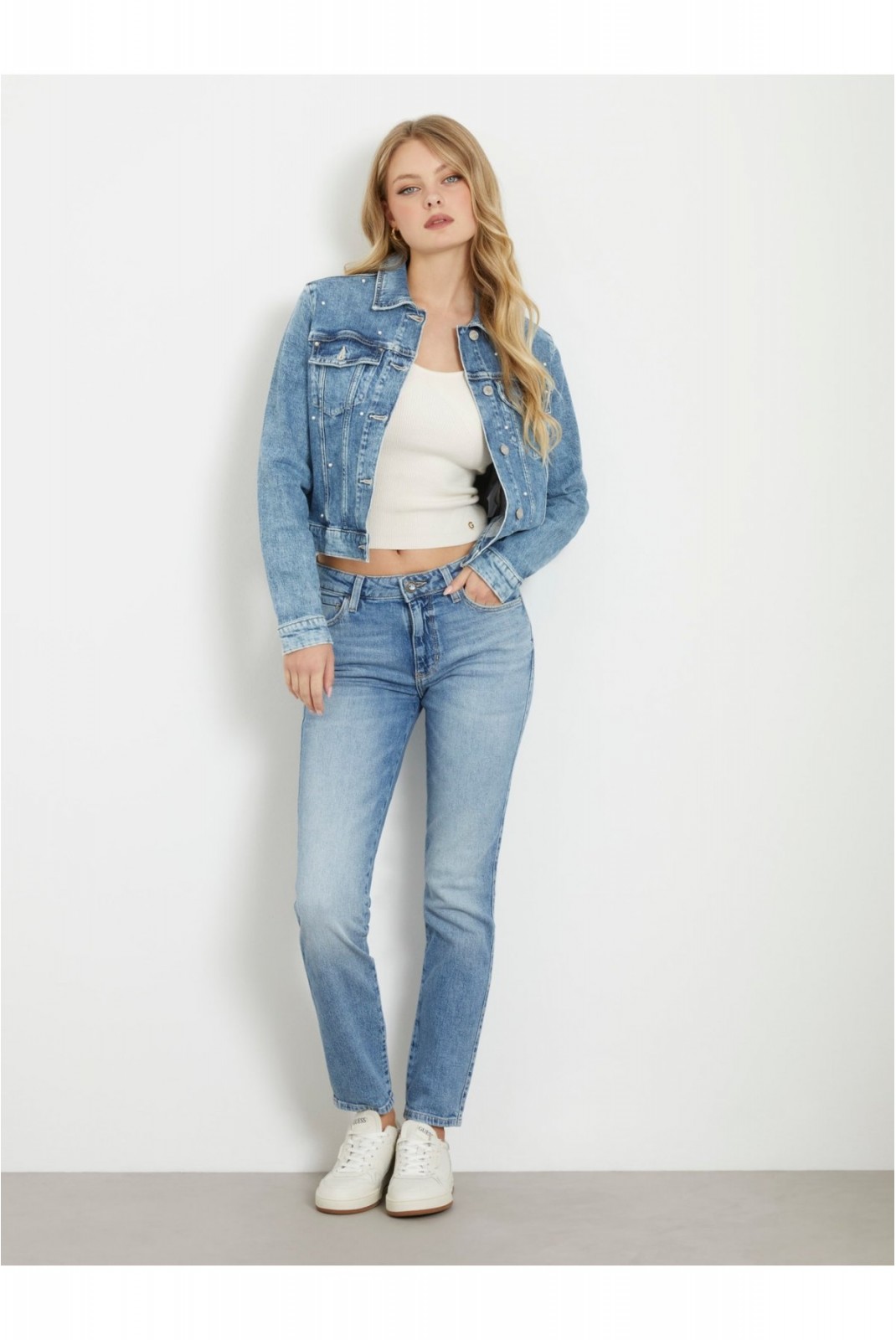 Jean skinny SEXY CURVE Guess jeans FEPC FEEL PRETTY CLEAN W3BAJ3 D4WFA