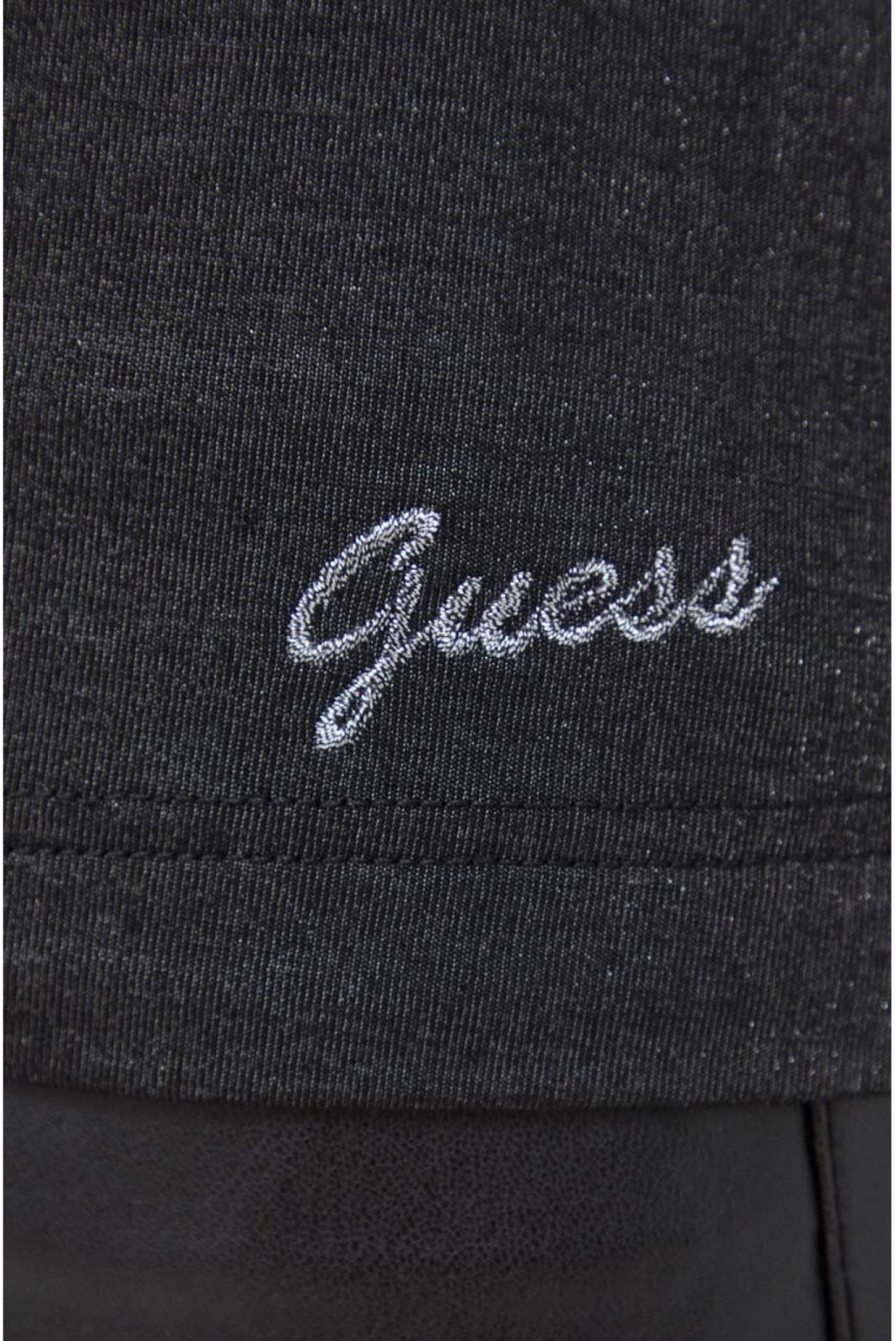 TShirt MC pailleté Guess jeans FJ1S BLACK FOIL W3BP25 KBXV0