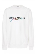 Sweat à logo brodé Givenchy 100 BLANC BMJ03C30AF