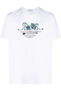 TShirt 100% coton printé Givenchy 100 WHITE BM70Y33002