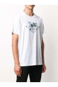 TShirt 100% coton printé Givenchy 100 WHITE BM70Y33002