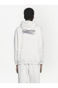 Sweat capuche logo brodé Balenciaga 9084 BLANC 600583 TKVI9