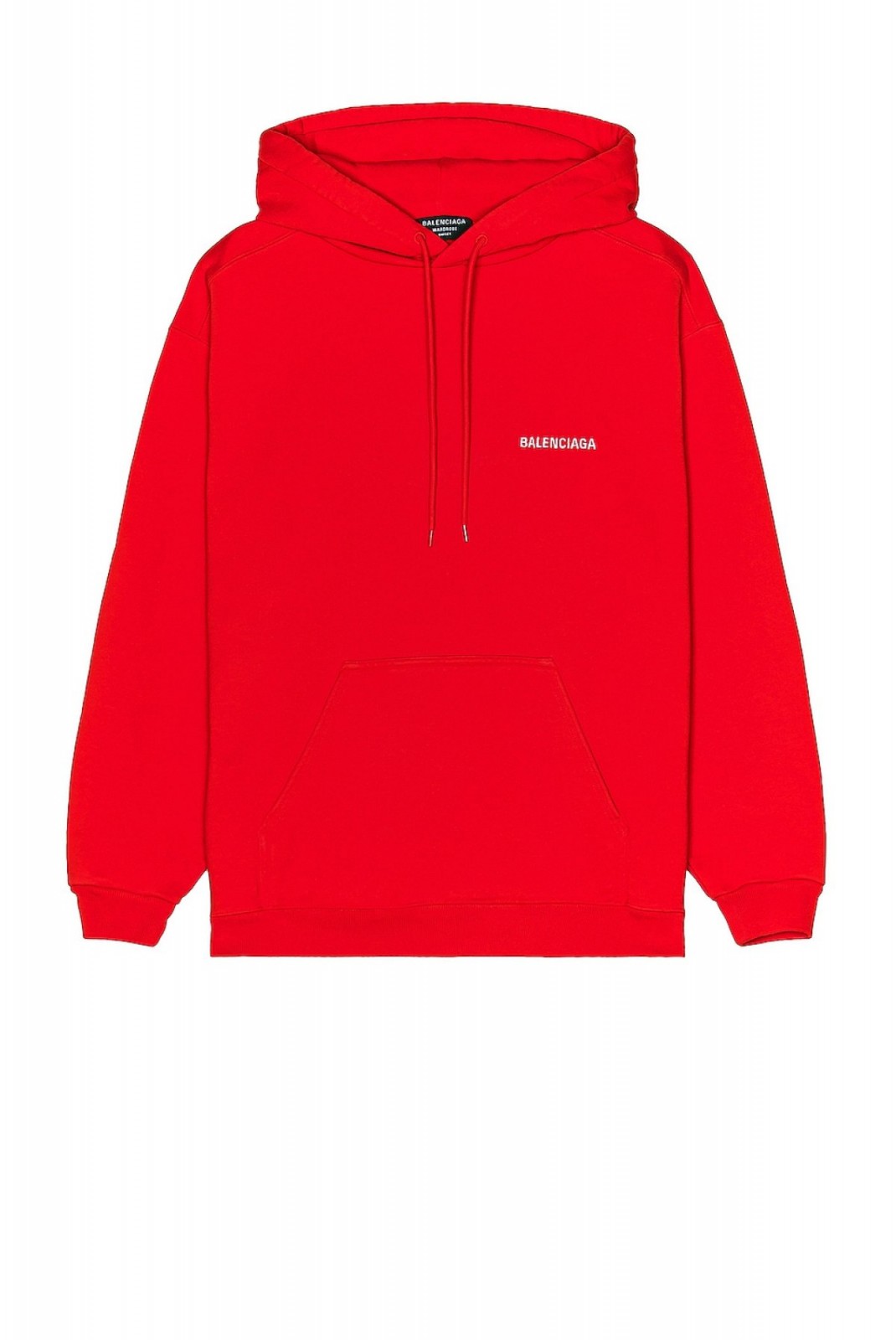 Sweat capuche logo brodé dos Balenciaga 3168 ROUGE 600583 TMVF5