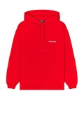 Sweat capuche logo brodé dos Balenciaga 3168 ROUGE 600583 TMVF5