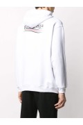 Sweat capuche print logo Balenciaga 9040 BLANC 600583 TIV53