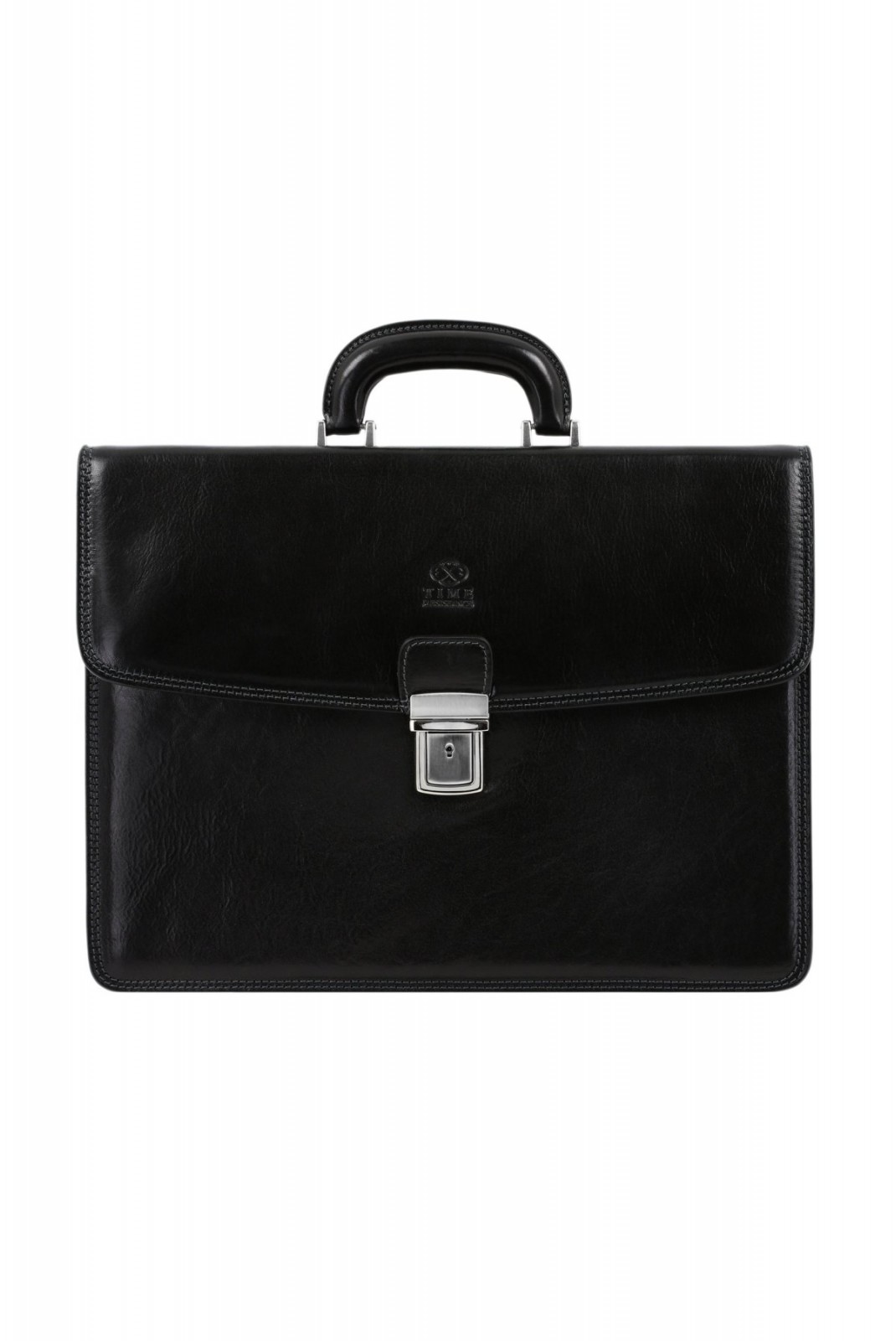 Attaché case luxe 100% cuir Time Resistance BLACK 5194201