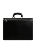 Attaché case luxe 100% cuir Time Resistance BLACK 5194201