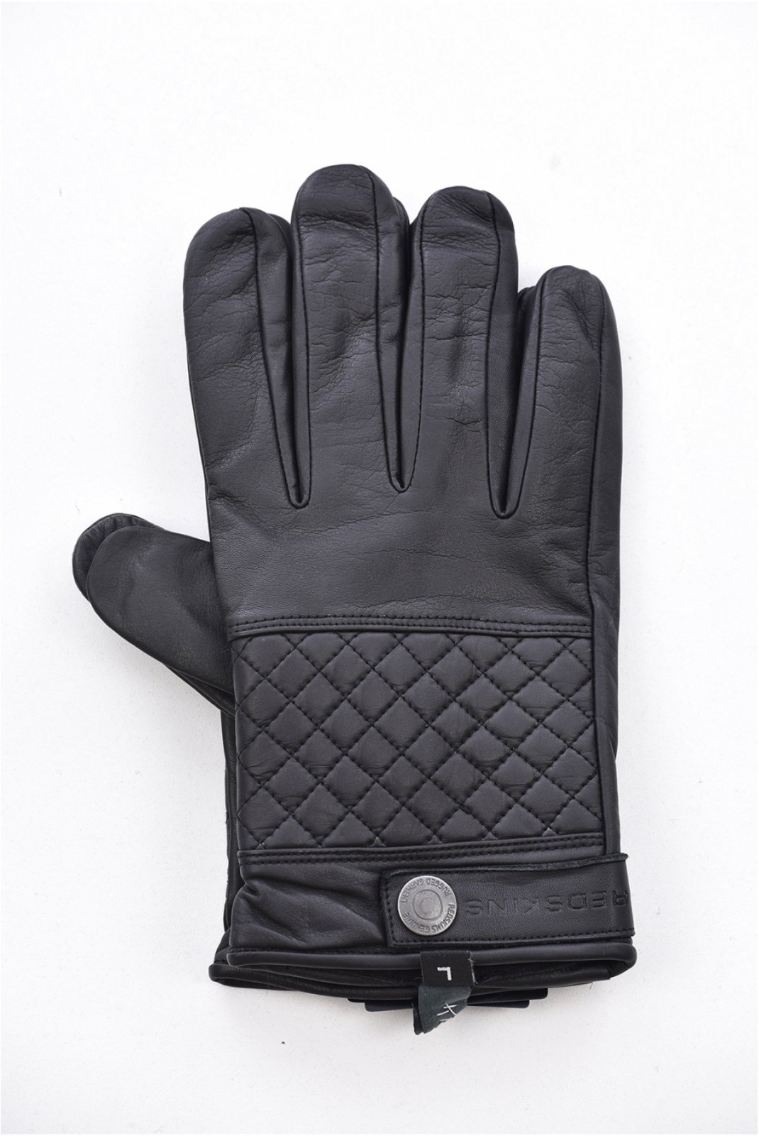 Gants en cuir damassé Redskins NOIR KART