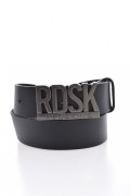 Ceinture boucle logo en métal Redskins NOIR NYLON