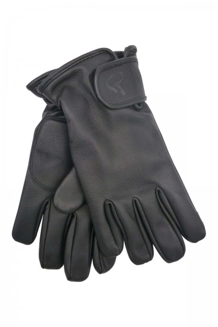 Gants cuir doublés Redskins NOIR RECIF