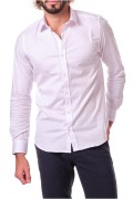 Chemise unie coton stretch Hopenlife BLANC LAZAR