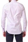 Chemise unie coton stretch Hopenlife BLANC LAZAR