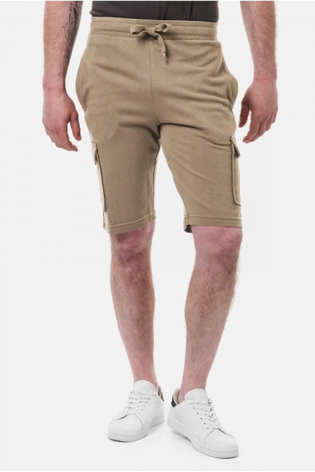 Short cargo maille piquée Hopenlife TAUPE CARGEL