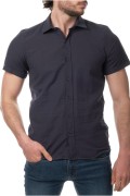 Chemise MC lin coton Hopenlife NAVY FONCE EZREAL