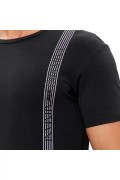 TShirt slim fit bande logo Emporio armani 00020 NERO 111971 4R525