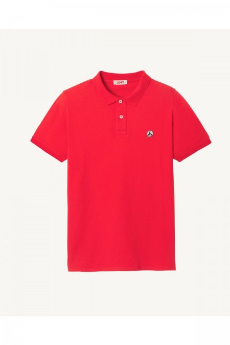 Polo basique coton bio Just over the top 318 FIRE RED MARBELLA