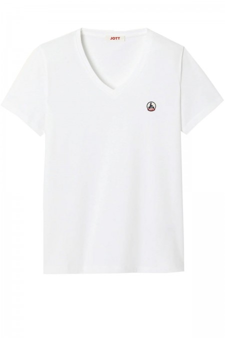 TShirt coton bio Cancun Just over the top 901 BLANC CANCUN