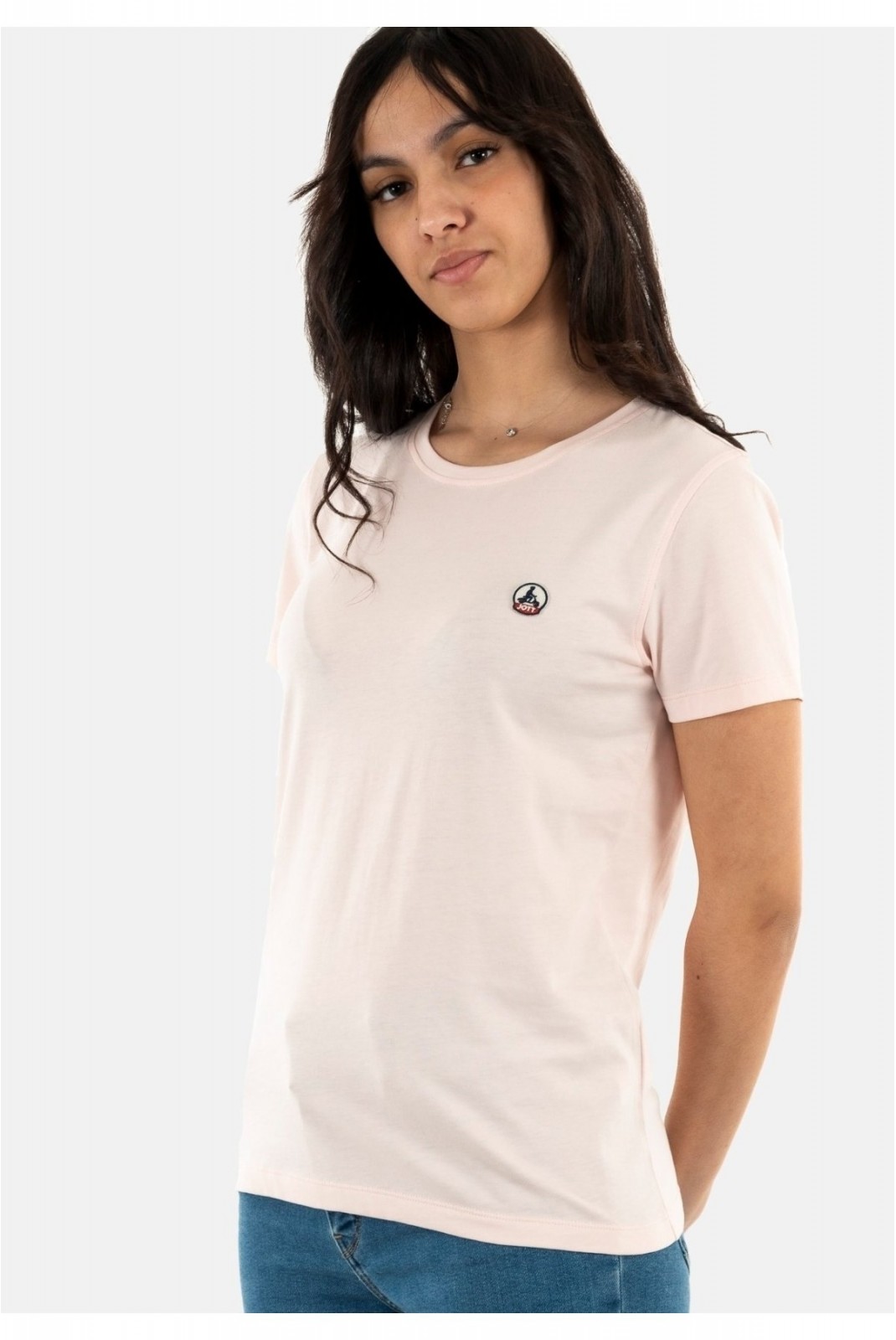 TShirt basique coton bio Rosas Just over the top 463 SOFT PINK ROSAS