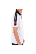 Polo sport bande logo Cross Sergio tacchini 148-GRD/BLK 40317