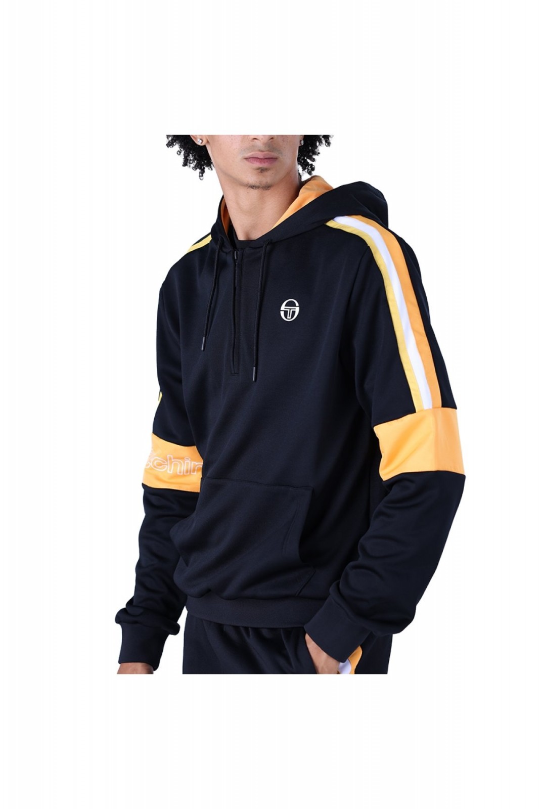 Sweat capuche logo Cross Sergio tacchini 552-BLK/BOR 40321