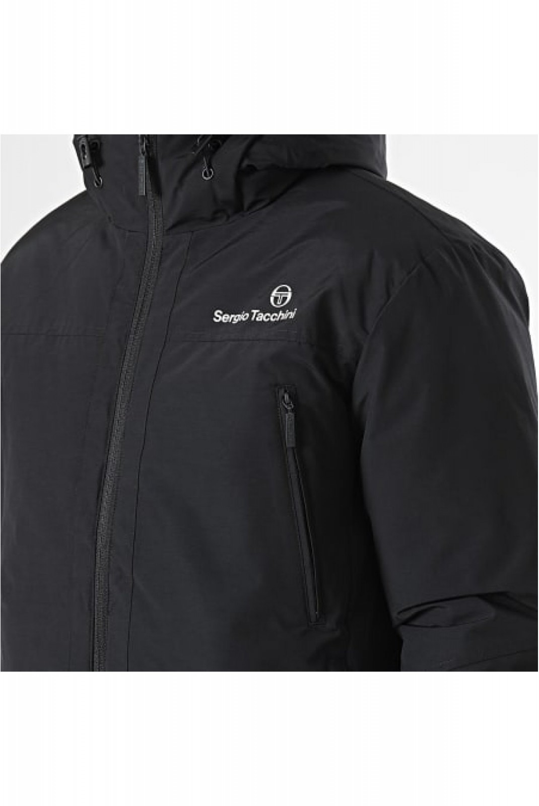 Blouson capuche logo printé Sergio tacchini 559-BLK/EBO 40424