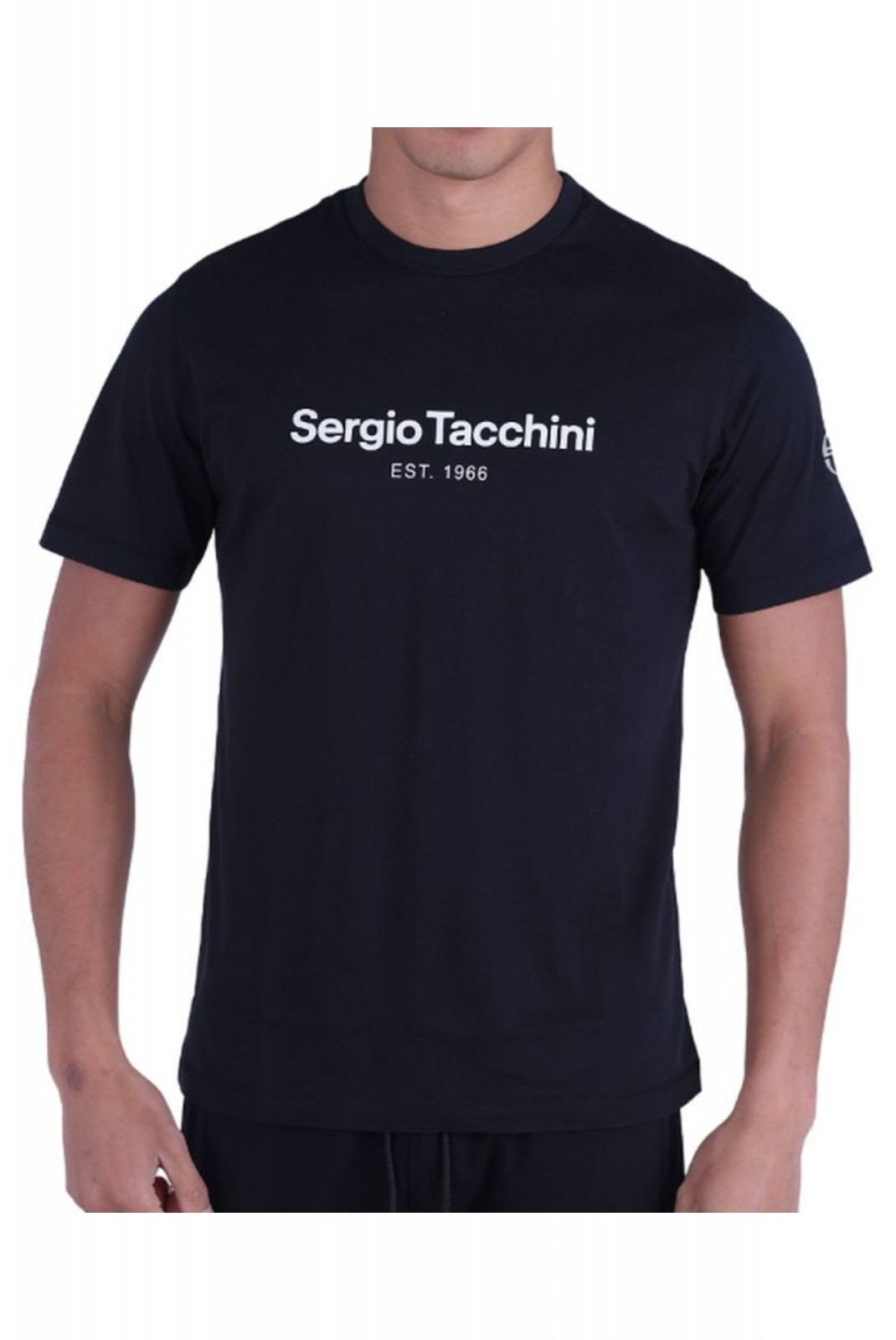 TShirt 100% coton Goblin Sergio tacchini 502-BLK/WHT 40514